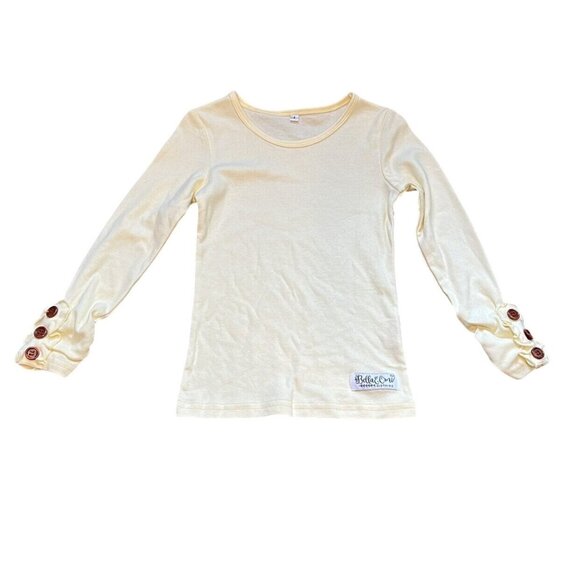 Bella & Omi Ivory Ruffle Top sz 4 - Picture 1 of 6
